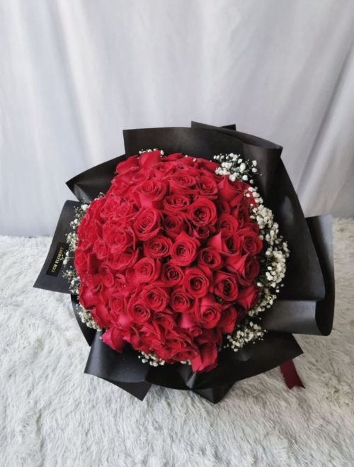 bó hoa hồng dành tặng người yêu