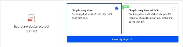 chuyen doi dinh dang pdf qua word