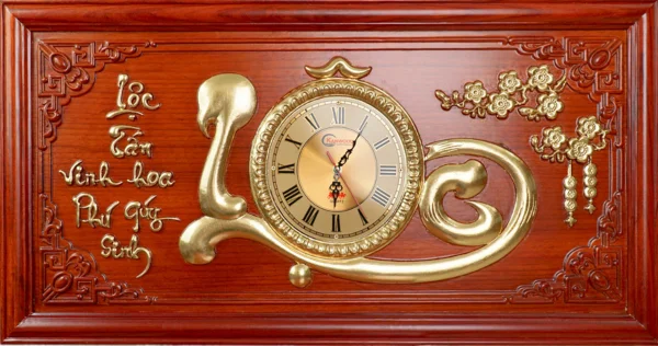 Đồng hồ trang trí bằng gỗ