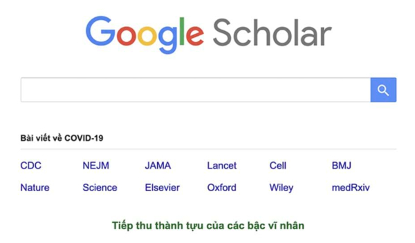 phần mềm Google Scholar