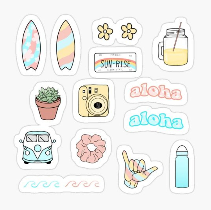Đơn Giản Hình Vẽ Sticker Cute | UMA