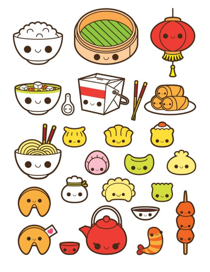 Vẽ đồ ăn cute đáng yêu vẽ hình cute  Cute drawing pictures 60  YouTube