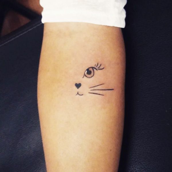 mèo cute tattoo
