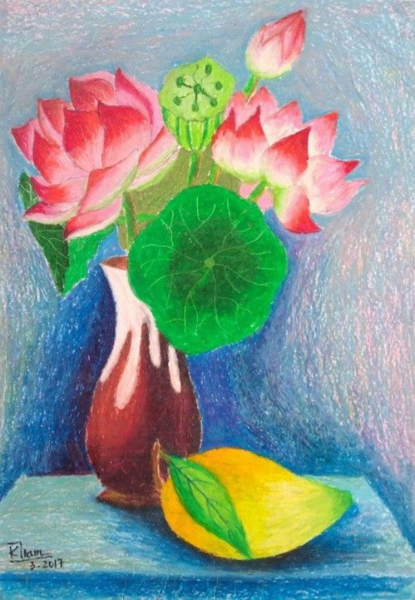 Vẽ tĩnh vậtlọ hoa và trái khoáy  Mỹ thuật 9  Đậu Thị Kim Chi  Thư viện Tư liệu  giáo dục