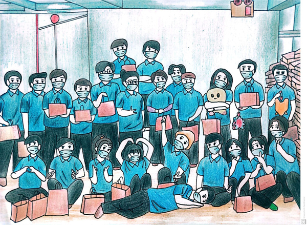 Vẽ tranh đoàn thanh niên cộng sản Hồ Chí Minh ngày thành lập 26-3