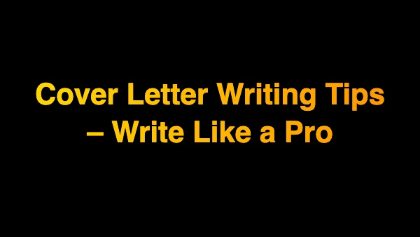 Writing Tips