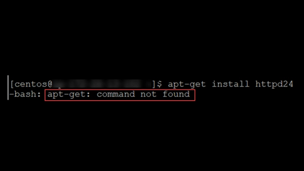 apt-get: command not found