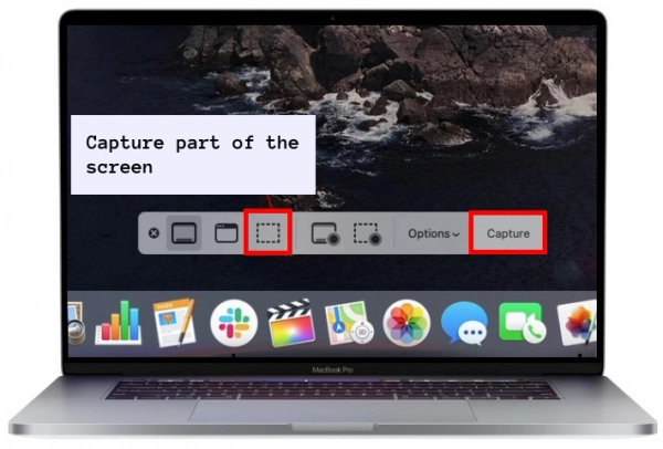 Capture a portion of your Mac screen with Screenshot