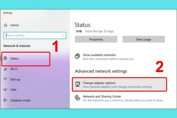 Change adapter options