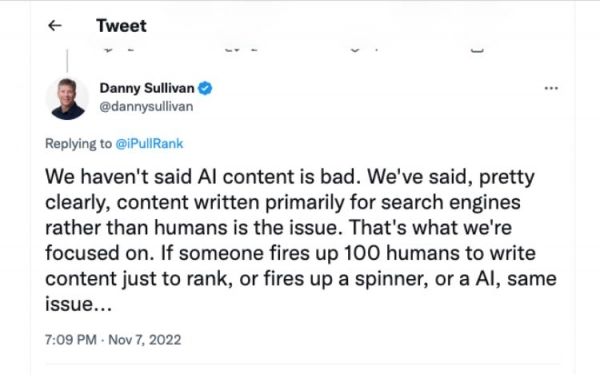 Danny Sullivan's Twitter