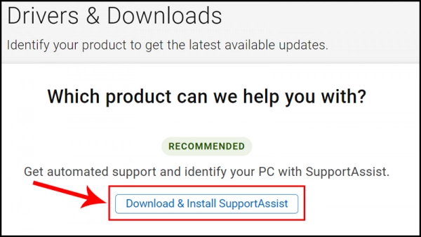 Download & Install SupportAssist