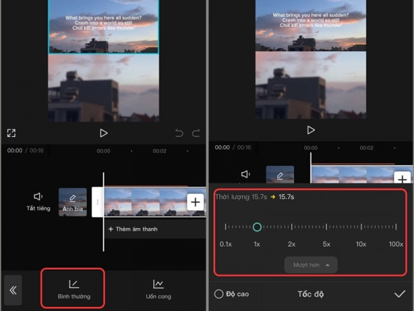 Edit video speed on CapCut