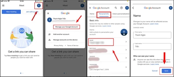 Manage your Google Account.