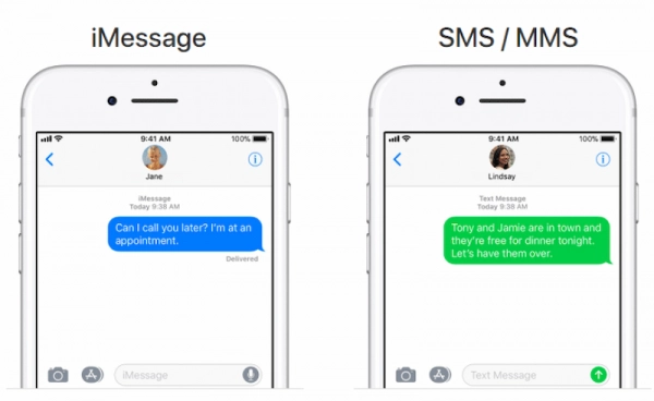 iMessage on iPhone and regular SMS