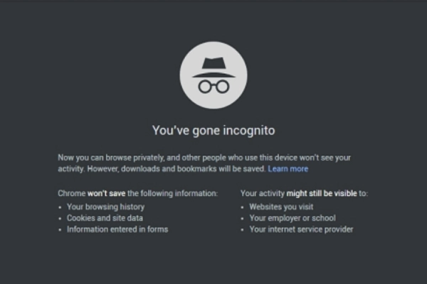 incognito mode