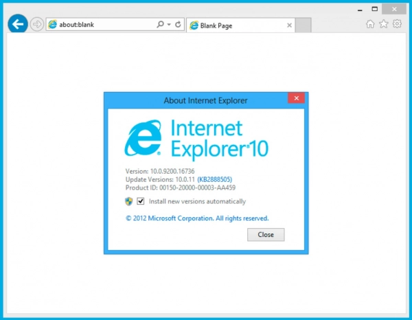 Internet Explorer 10