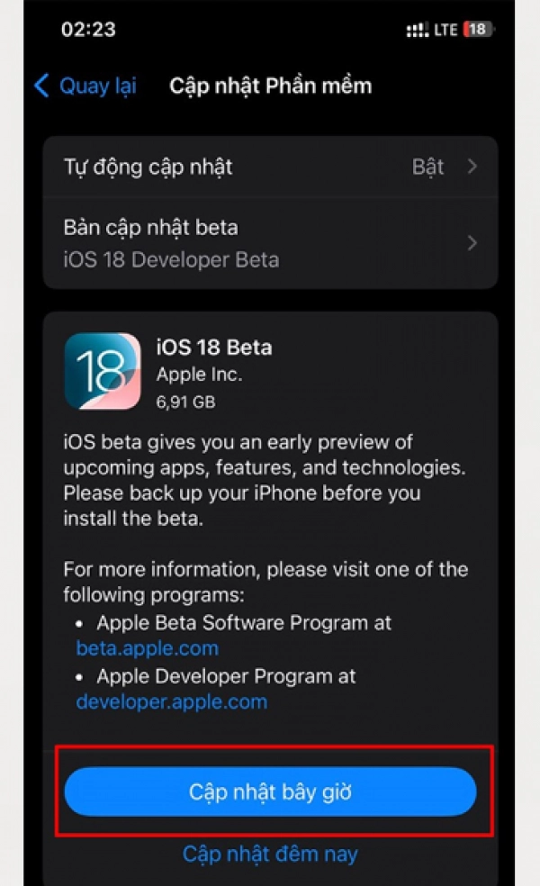 iOS 18 Developer Beta