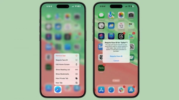 Locks Apps Behind Face ID