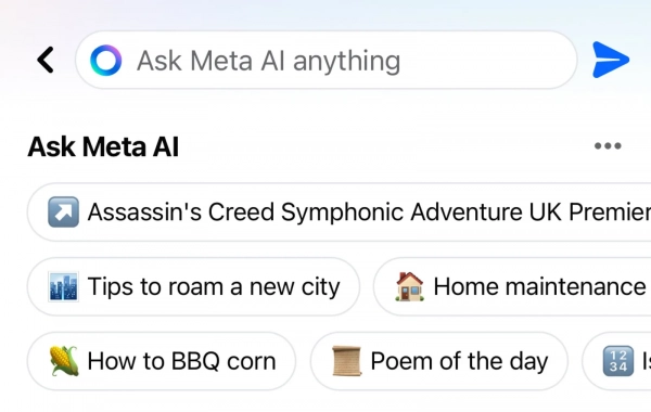 Meta AI is now automatically integrated into the search box on Meta's mobile app.