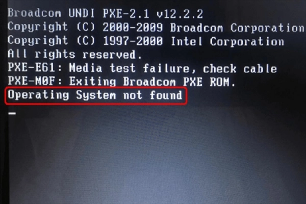 Operating System Not Found