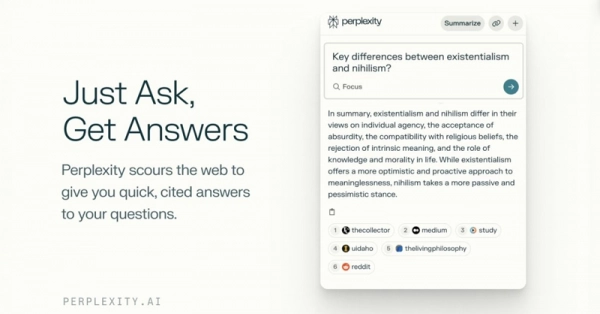 Perplexity AI has the ability to search for information and answer questions from multiple sources.