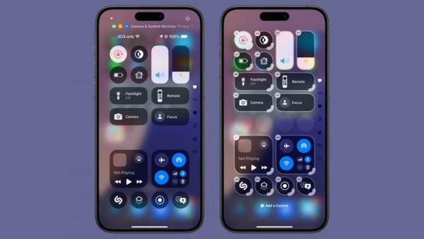 Redesigned Control Center