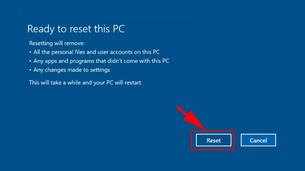 Reset computer