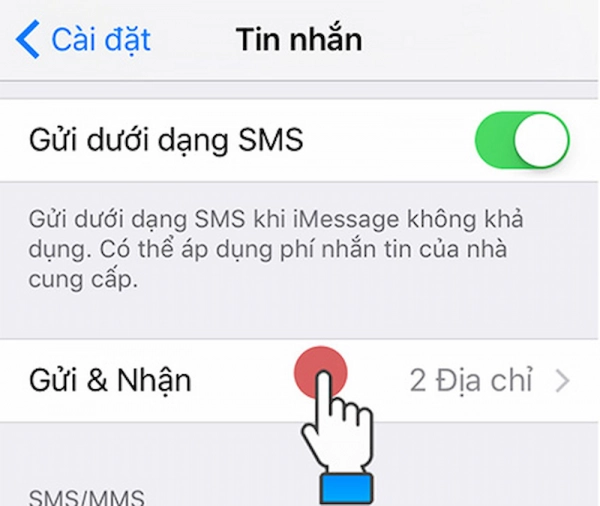 Select a contact to enable iMessage