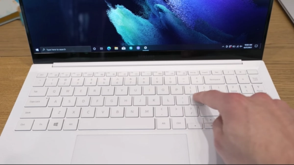 The typing experience on the Galaxy Book Pro is not really good