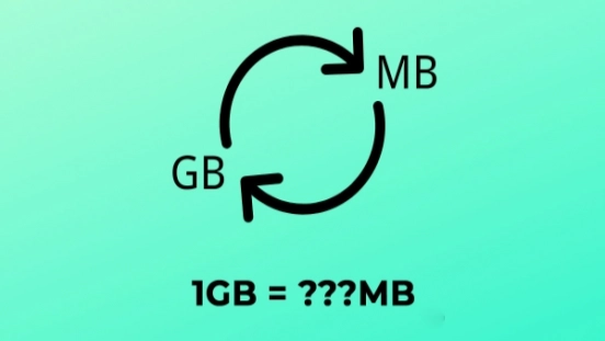 How many MB is 1GB of 4G