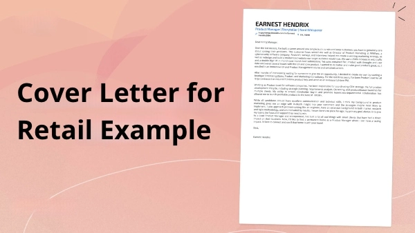 Cover Letter for Retail Example (Free Templates + Writing Tips)
