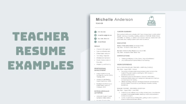 Teacher Resume Examples (2025 Guide to Write a Job-Winning Teacher Resume)